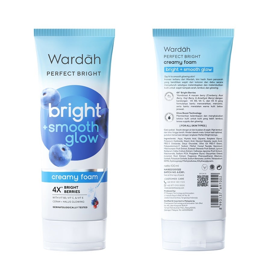 wardah-perfect-bright-creamy-foam-bright-smooth-glow-100ml