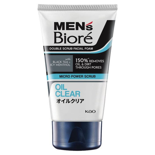 Biore Men Double Scrub Clear Facial Foam 50G