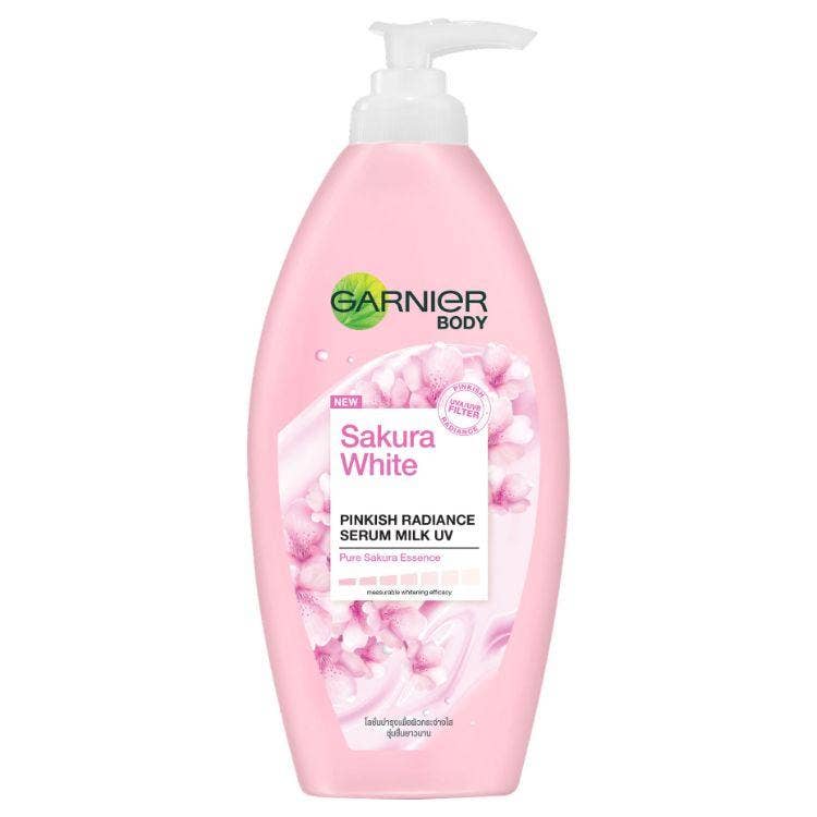 Garnier Skin Naturals Sakura White Pinkish Radiance Serum Milk Uv Body Lotion 400Ml