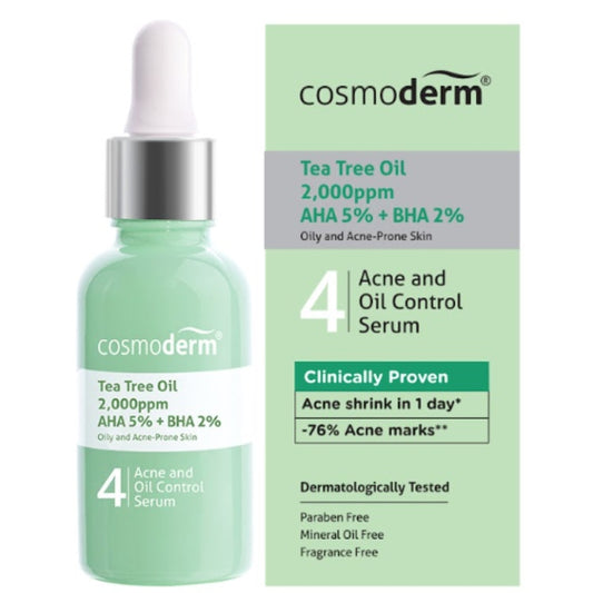 Cosmoderm Tea Tree Oil Acne & Oil Control Serum 30Ml