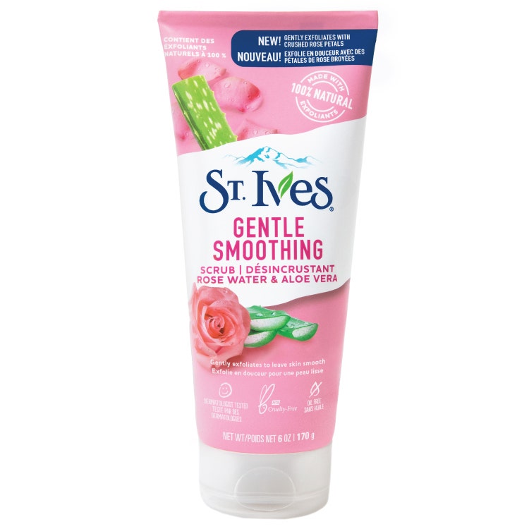 St Ives Gentle Smoothing Rose Water & Aloe Vera Scrub 170G