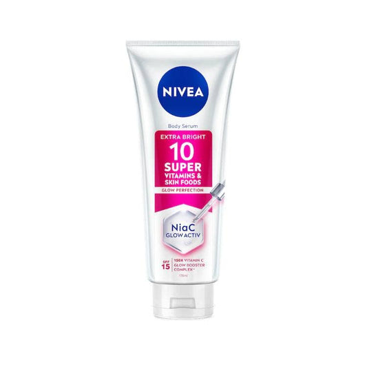 Nivea Extra Bright 10 Super Vitamins & Skin Foods Serum In Lotion 170Ml