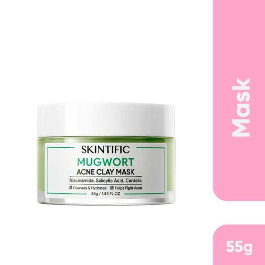 Skintific Anti Acne & Pores Mugwort Clay Mask 55G