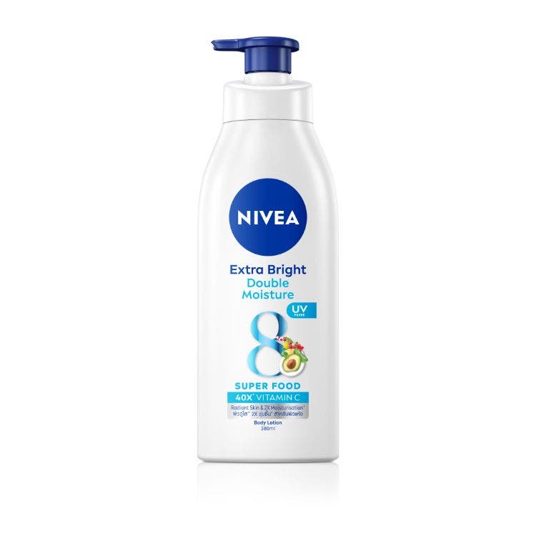 Nivea Extra Bright Double Moisture Super Food Lotion 380Ml
