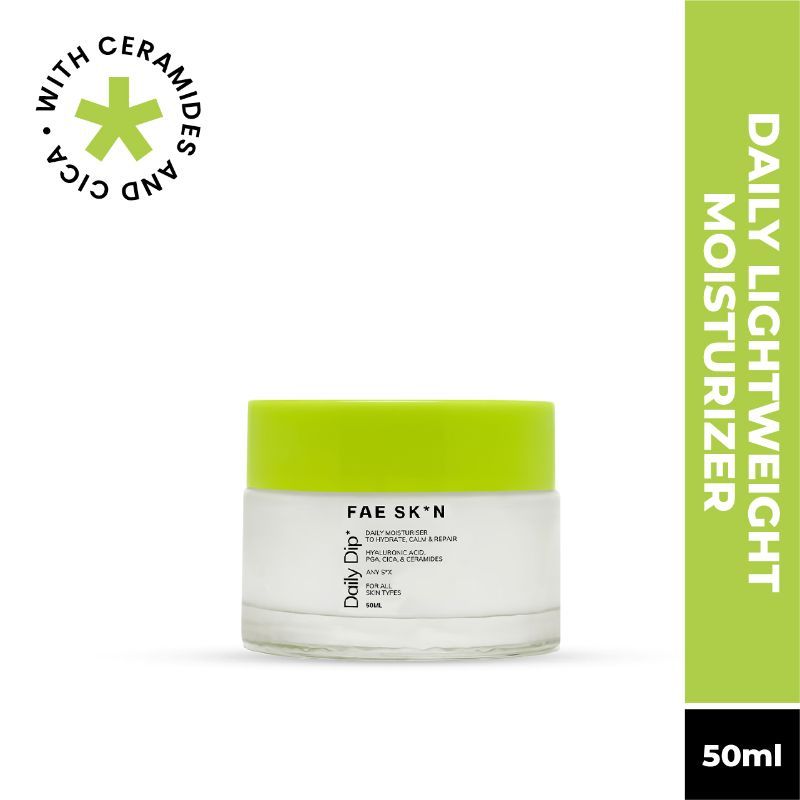 FAE BEAUTY DAILY DIP LIGHTWEIGHT MOISTURISER WITH CERAMIDES CICA HA PGA