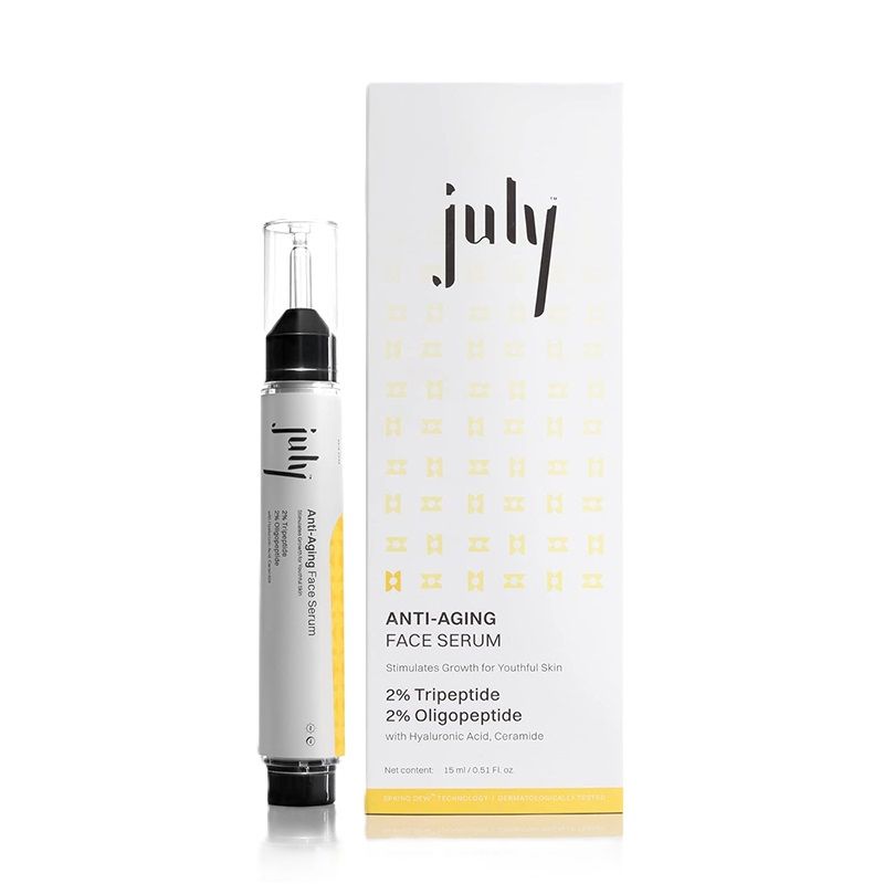 July Anti-Aging Face Serum, 2% Tripeptide, 2% Oligopeptide, Hyaluronic Acid(15ML)