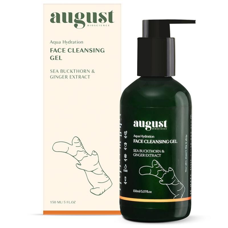 August Bioscience Aqua Hydration Face Wash, Reduces Blemishes & Dullness for Acne-Prone Skin