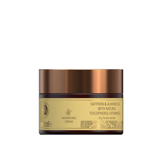 SoulTree Nourishing Cream - Saffron & Almond Oil with Natural Vitamin E