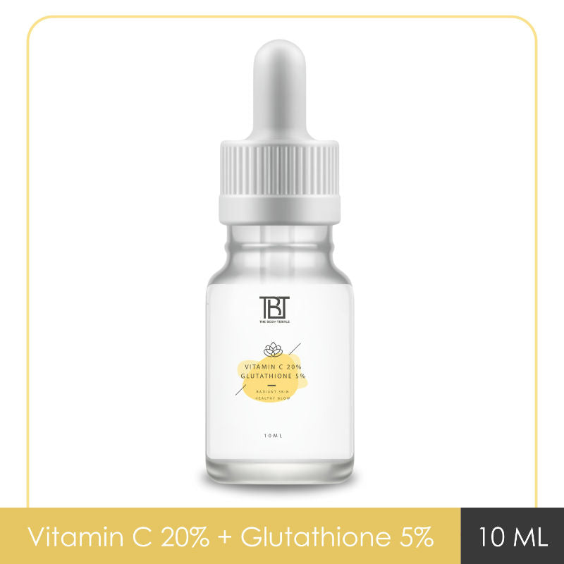 The Body Temple 20% Vitamin C 5% L-Glutathione 3% Vitamin E Face Serum