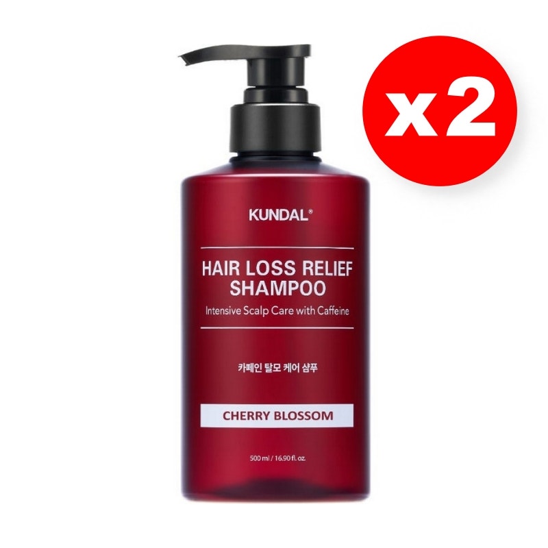 [Bundle of 2] Kundal Caffeine Scalp ShampooCherry Blossom 500ml (2x121109972)