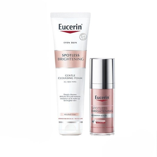 [Bundle of 2] Eucerin Spotless Brightening Cleanser Foam 150G + Eucerin Spotless Brightening Booster Serum 30ml (121086234 + 121103229)