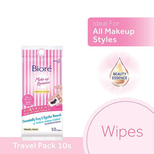 Biore Cleansing Oil-In Cotton Wipes Travel Pack 10S