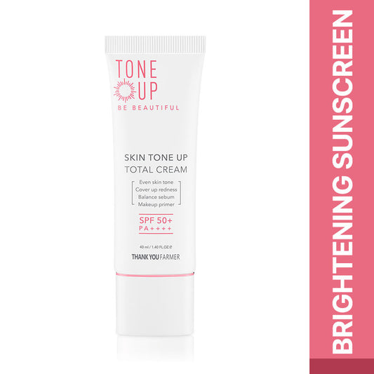 Thank You Farmer Korean Skin Tone Up Sunscreen SPF50+ PA++++ - with Niacinamide, Evens Out Skin Tone