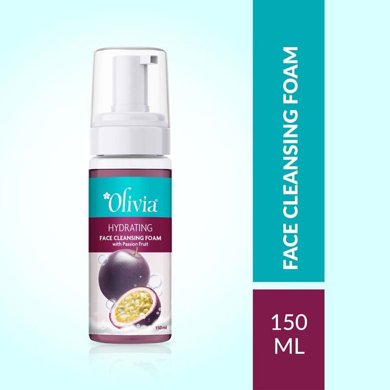 Olivia Healthy Glow Face Cleansing Foam – With Dragon Fruit for Radiant, Fresh & Revitalized Skin