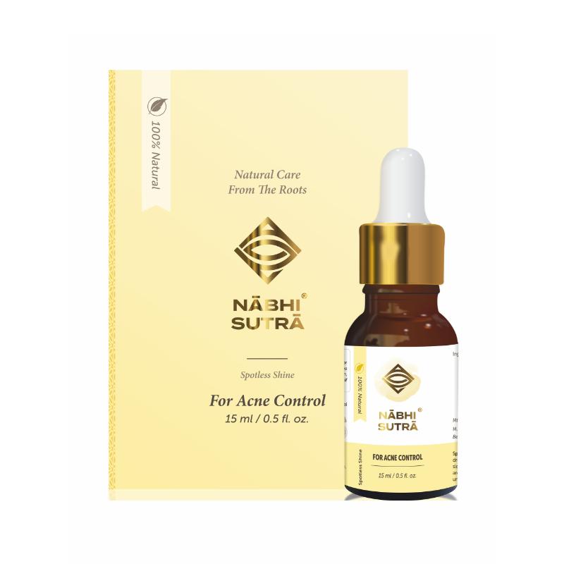 Nabhi Sutra Belly Button Oil for Acne Treatment & Dark Spots With Blend Of Lemon Oil, Neem Oil