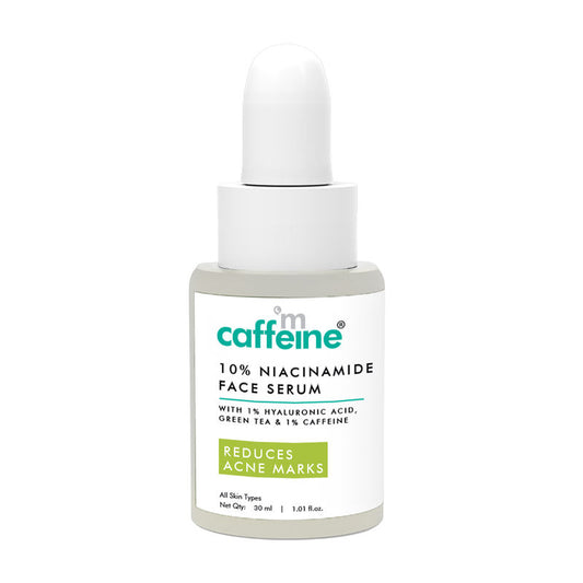MCaffeine 10% Niacinamide Face Serum for Reducing Blemishes & Acne Marks with Green Tea-Controls Oil