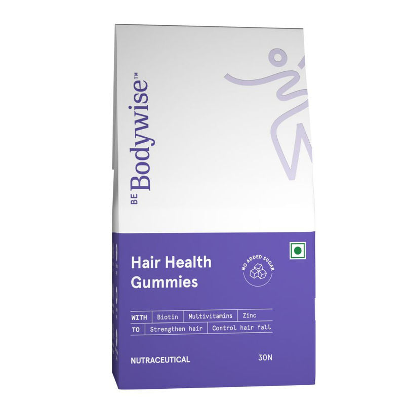 Be Bodywise 5000 mcg Biotin Gummies 90 Days Pack- For Stronger Hair & Nails (Pack of 3)