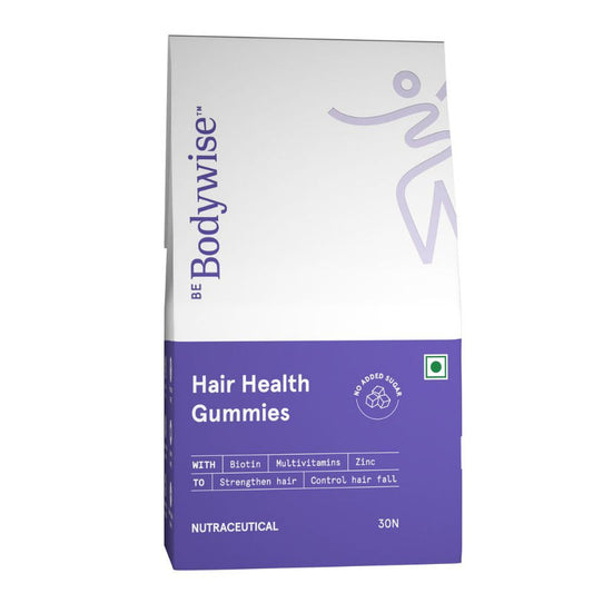 Be Bodywise 5000 mcg Biotin Gummies 90 Days Pack- For Stronger Hair & Nails (Pack of 3)