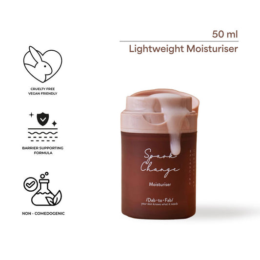 Dab to Fab Spark Change Lightweight Face Moisturizer with Hyaluronic Concentrate for Irritated & Acne-Prone Skin
