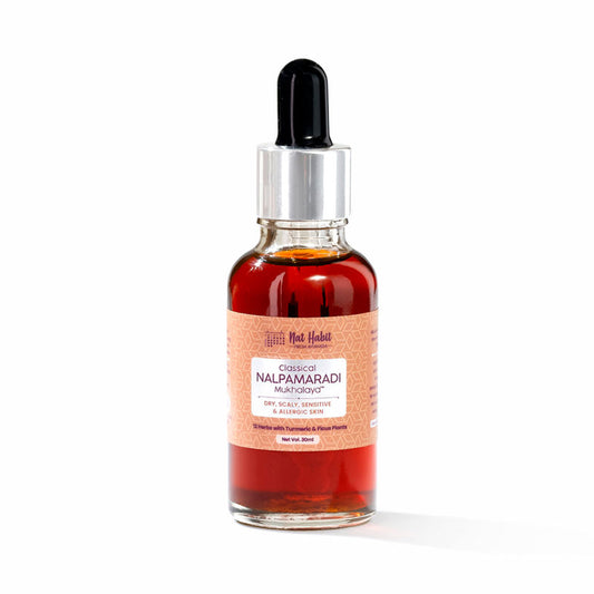 Nat Habit Taila-Paka Nalpamardi Skin Brightening Treatment Face Oil, Tailam For Dry & Allergic Skin