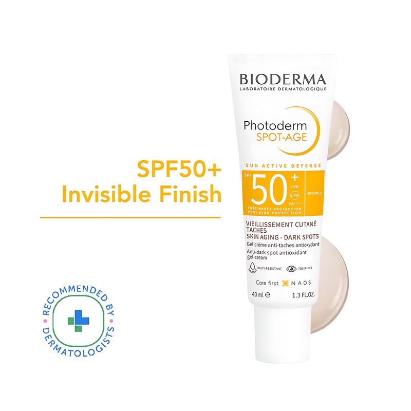 Bioderma SPF 50+ Anti Aging Sunscreen - Photoderm Spot-Age Gel Sunscreen - UVA/UVB Protection