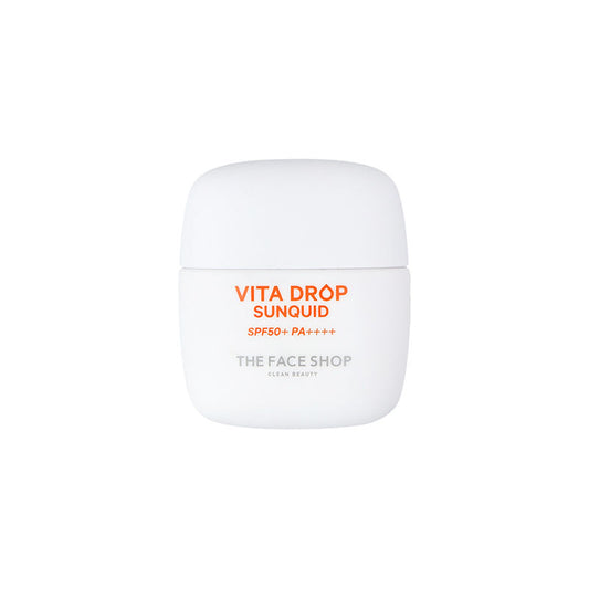 The Face Shop Korean Sunquid- SPF50+ PA++++ Fluid Sunscreen with Vitamin C, Hyaluronic & Niacinamide