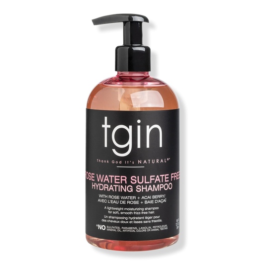 tgin Rose Water Sulfate-Free Hydrating Shampoo