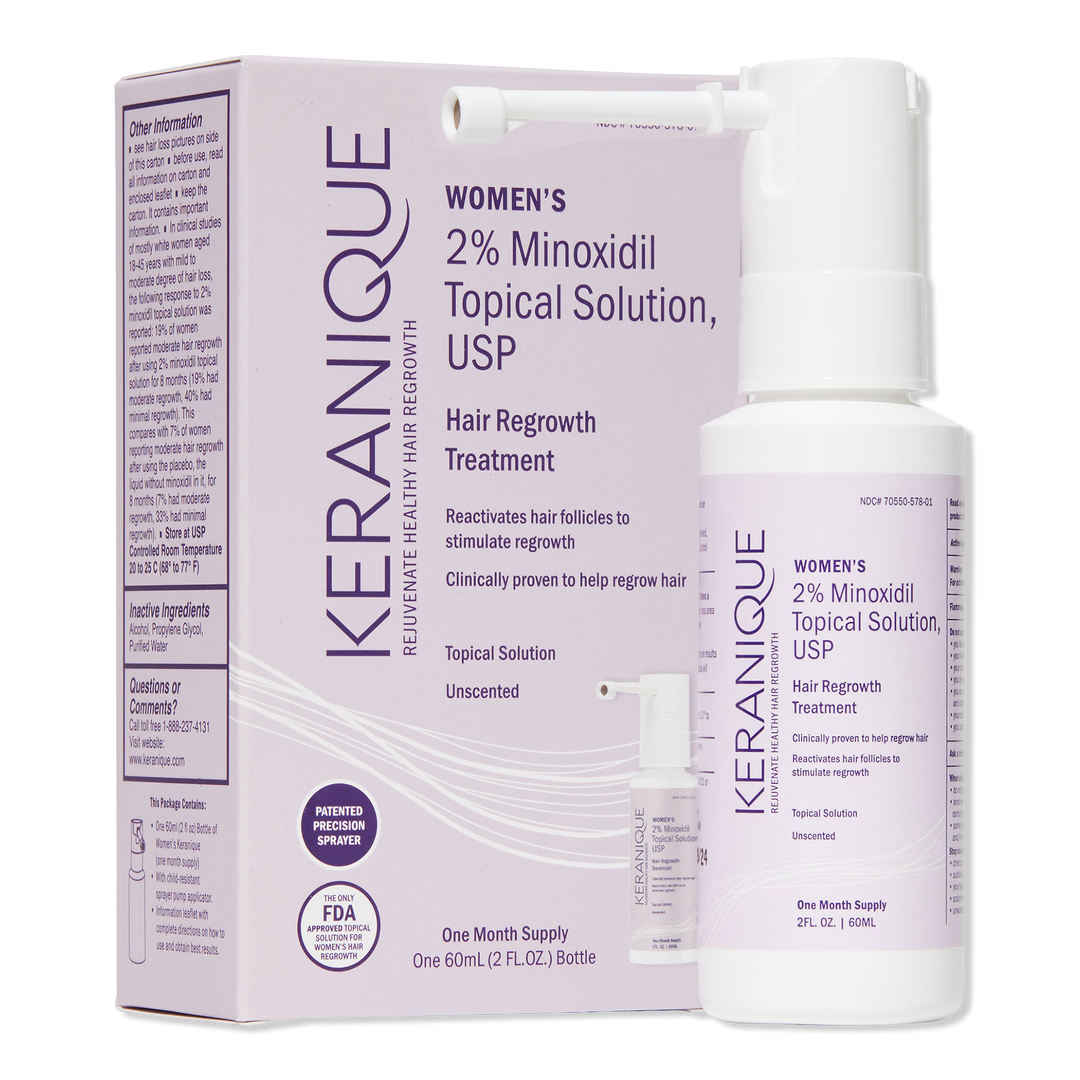 Keranique Hair Regrowth Sprayer for Women - 30 Day Supply