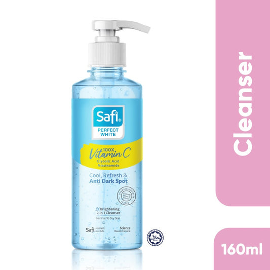 Safi Perfect White 3X Brightening 2 In 1 Cleanser 160ml
