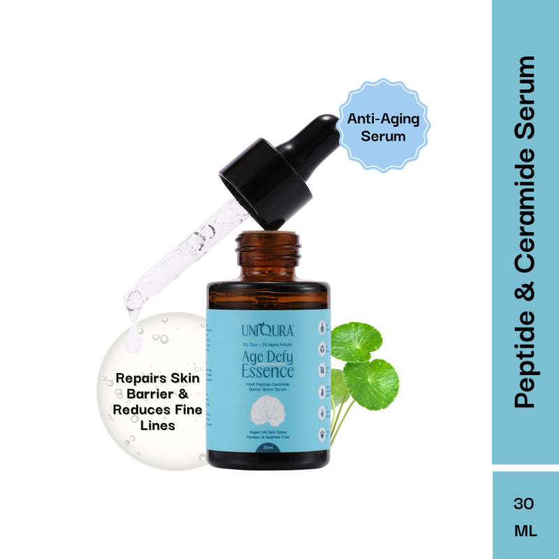 Uniqura Multi Peptide Face Serum with Ceramides, For Barrier Boost and Skin Repair