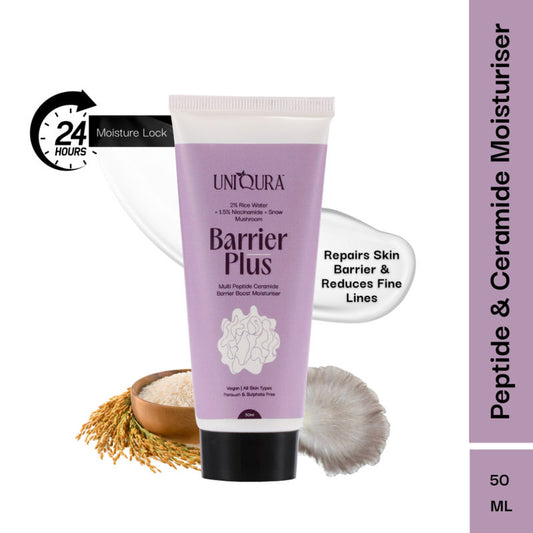 Uniqura Multi Peptide Moisturiser with Ceramides, For Barrier Boost and Skin Repair