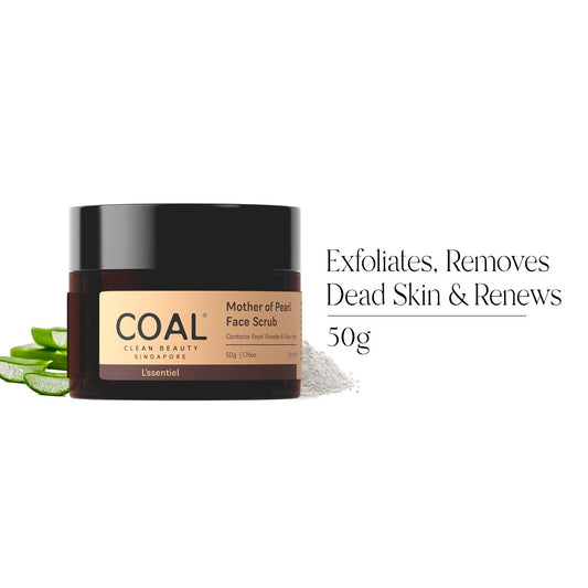 COAL Clean Beauty Mother of Pearl Face Scrub With Pearl Powder & Aloe Vera