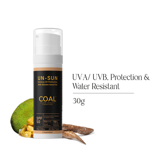 COAL Clean Beauty Un-Sun SPF 50 PA+++ Sunscreen Protects Against Sunburn, Premature Ageing