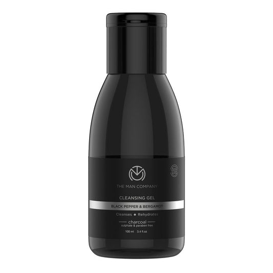The Man Company Charcoal Cleansing Gel With Bergamot & Black Pepper