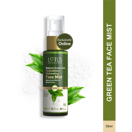 Lotus Botanicals Natural Green Tea Hydradetox Refreshing Face Mist