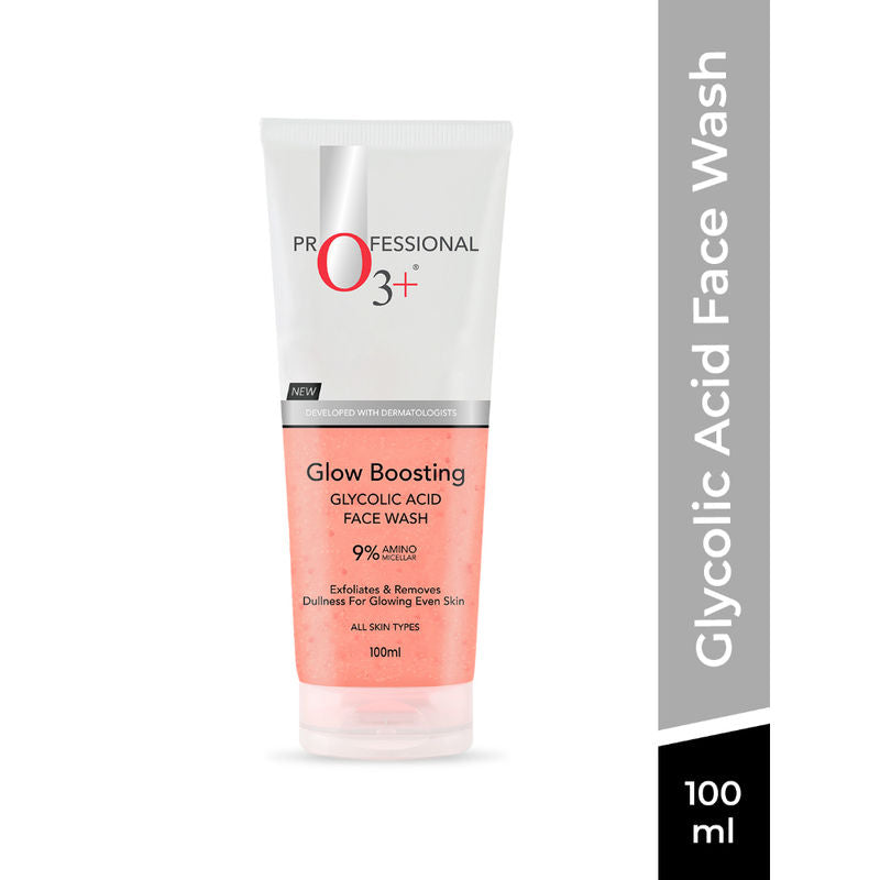O3+ Glycolic Acid Glow Boosting Hydrating Face Wash For Dull Skin & Dark Spots