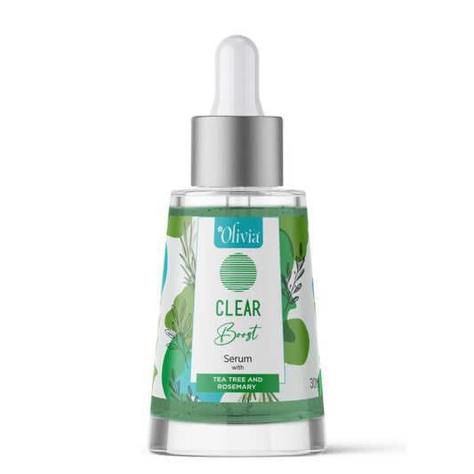 Olivia Clear Boost Face Serum – With Tea Tree & Rosemary for Acne-Prone, Blemish-Free Skin