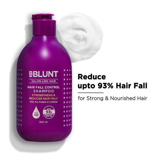 BBlunt Hair Fall Control Shampoo With Pea Protein & Caffeine For Strong & Shiny Hair