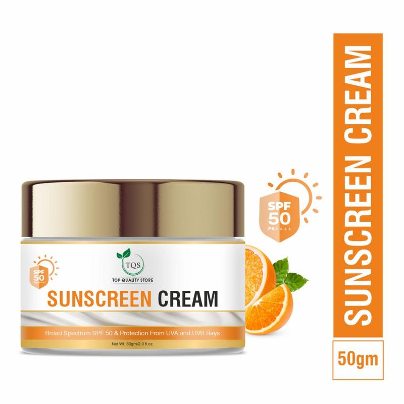 TQS Sunscreen UVA & UVB Cream With SPF 50 PA+++