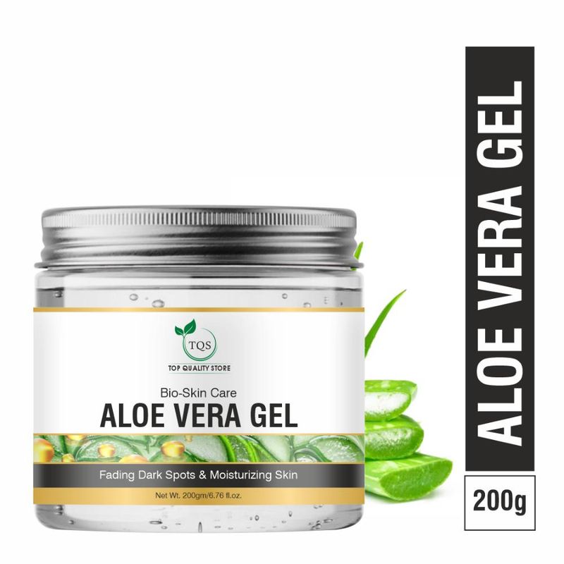 Tqs Aloe Vera Gel For Face, With Natural Aloe Vera & Vitamin E For Skin & Hair
