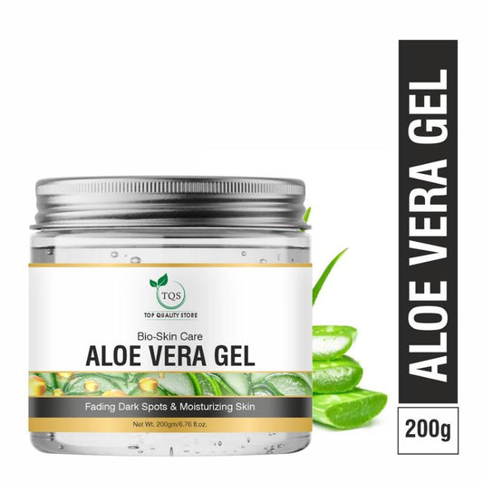 Tqs Aloe Vera Gel For Face, With Natural Aloe Vera & Vitamin E For Skin & Hair