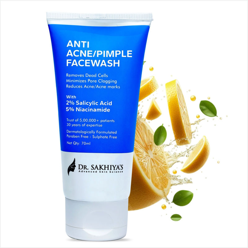 Dr. Sakhiya Anti-Acne Pimple Face Cleanser Deep Cleansing for Breakout Control