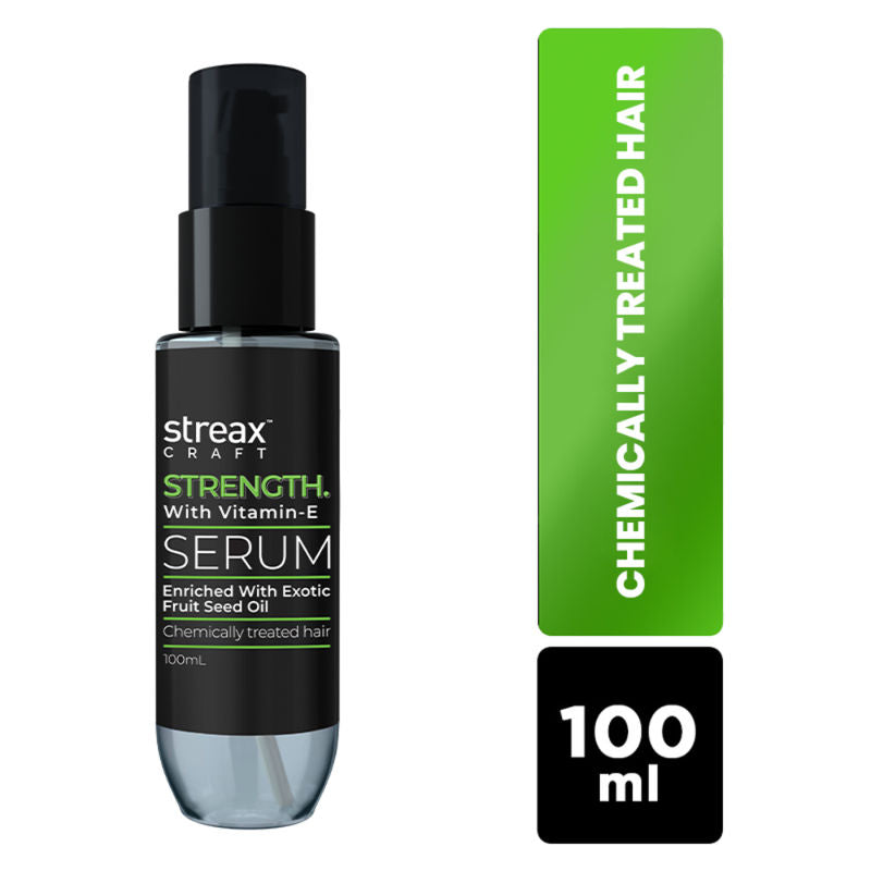 Streax Craft Strength Hair Serum I For Chemically Treated Hair I Strength With Vitamin-E (100ml)