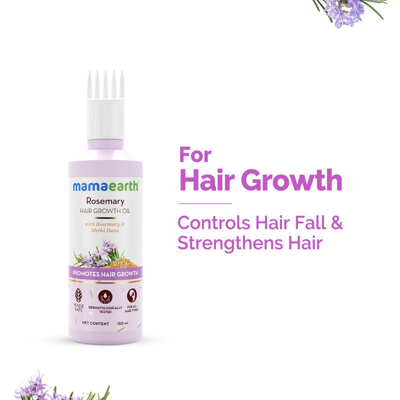 Mamaearth Rosemary Hair Growth Oil With Rosemary & Methi Dana
