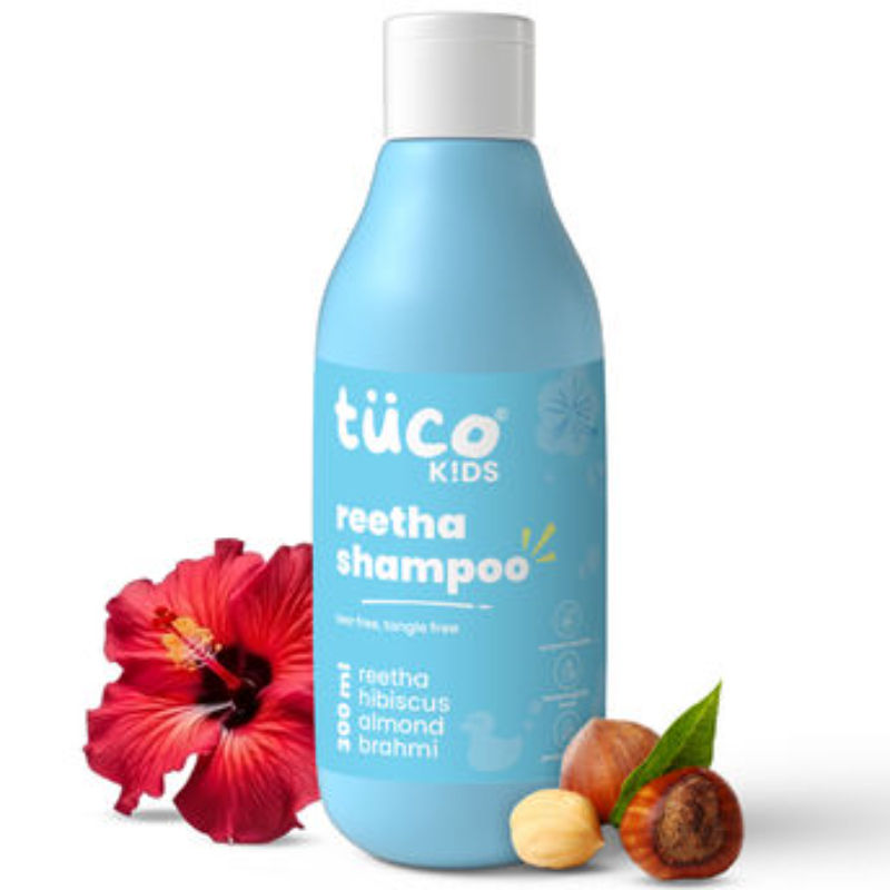 TuCo Intelligent Kids Mild Shampoo Reetha & Henna Paraben, SLS & Sulphate Free Vegan Tear Free