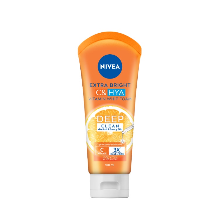 Nivea Face Care Extra Bright C & Hya Vitamin Whip Foam  100Ml