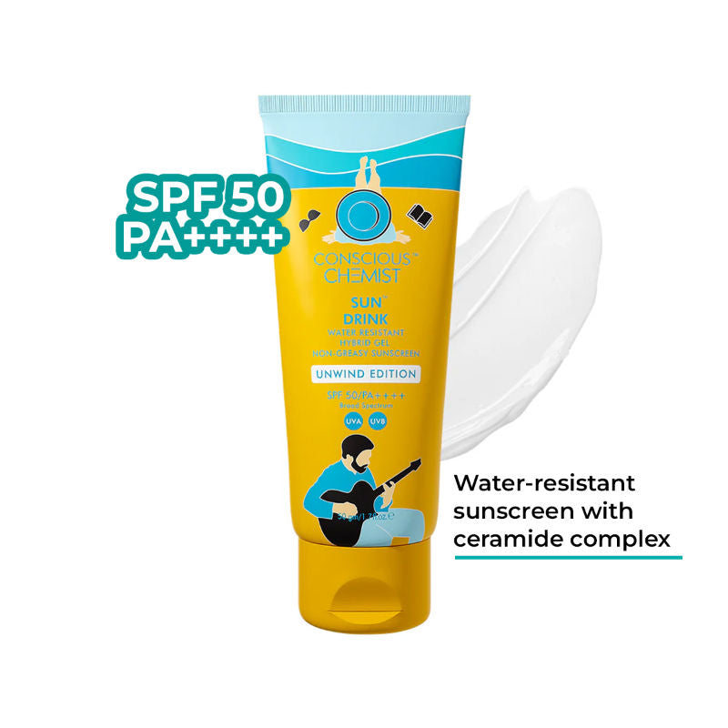 Conscious Chemist Water Resistant Sunscreen SPF50 PA++++ With Ceramide & No White Cast
