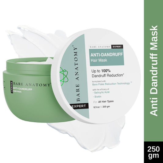 Bare Anatomy Anti-Dandruff Hair Mask Targets Oily Scalp and Sheds Dry Flakes