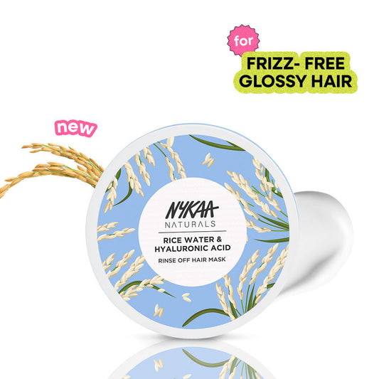 Nykaa Hair Rice Water & Hyaluronic Acid Hair Mask For Frizz Control