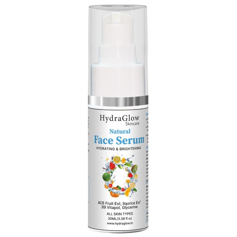 Hydra Glow Skincare Natural Face Serum Hydrating & Brightening